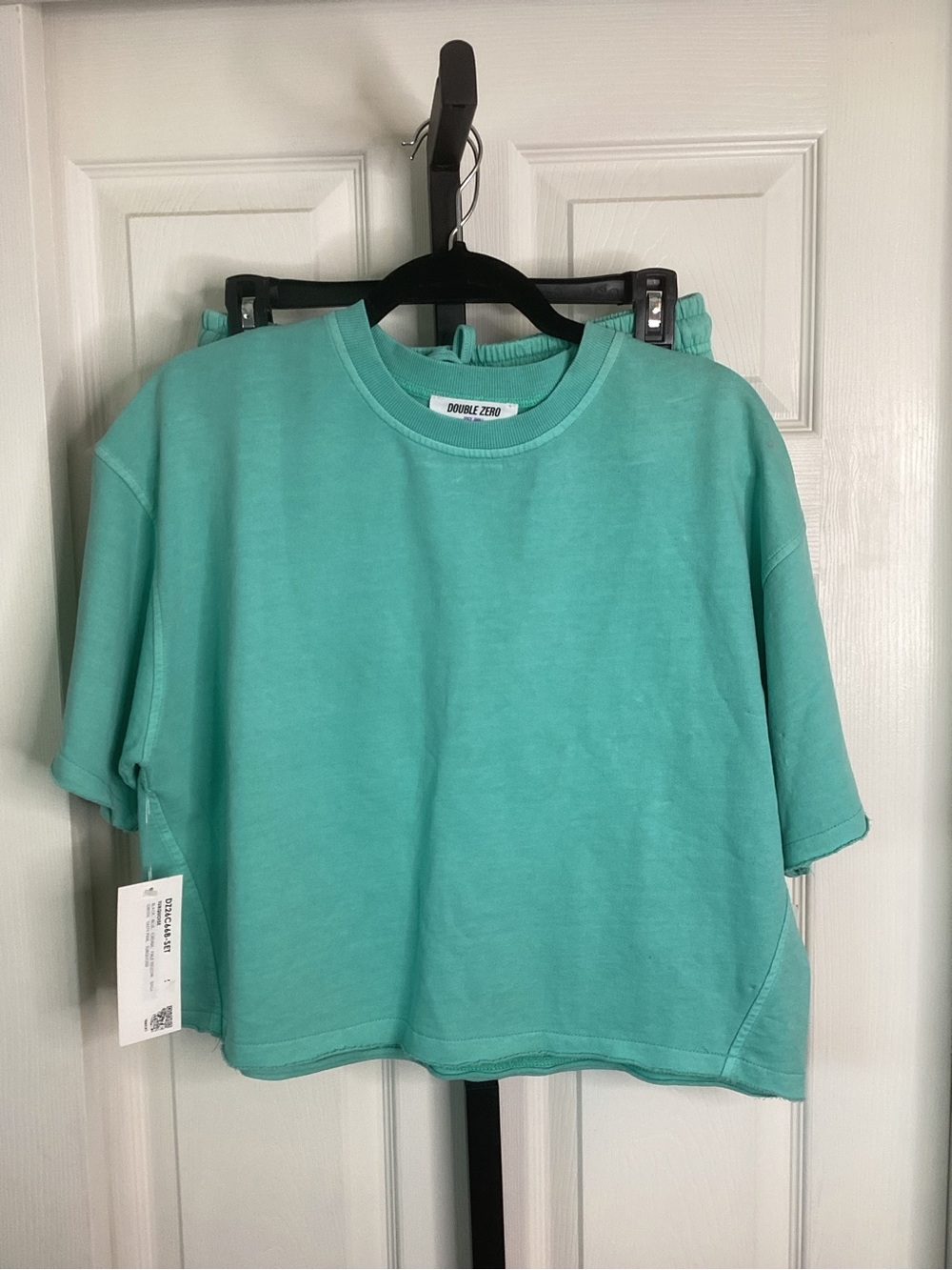Double Zero Mint Green Short Set, size Small, NWT